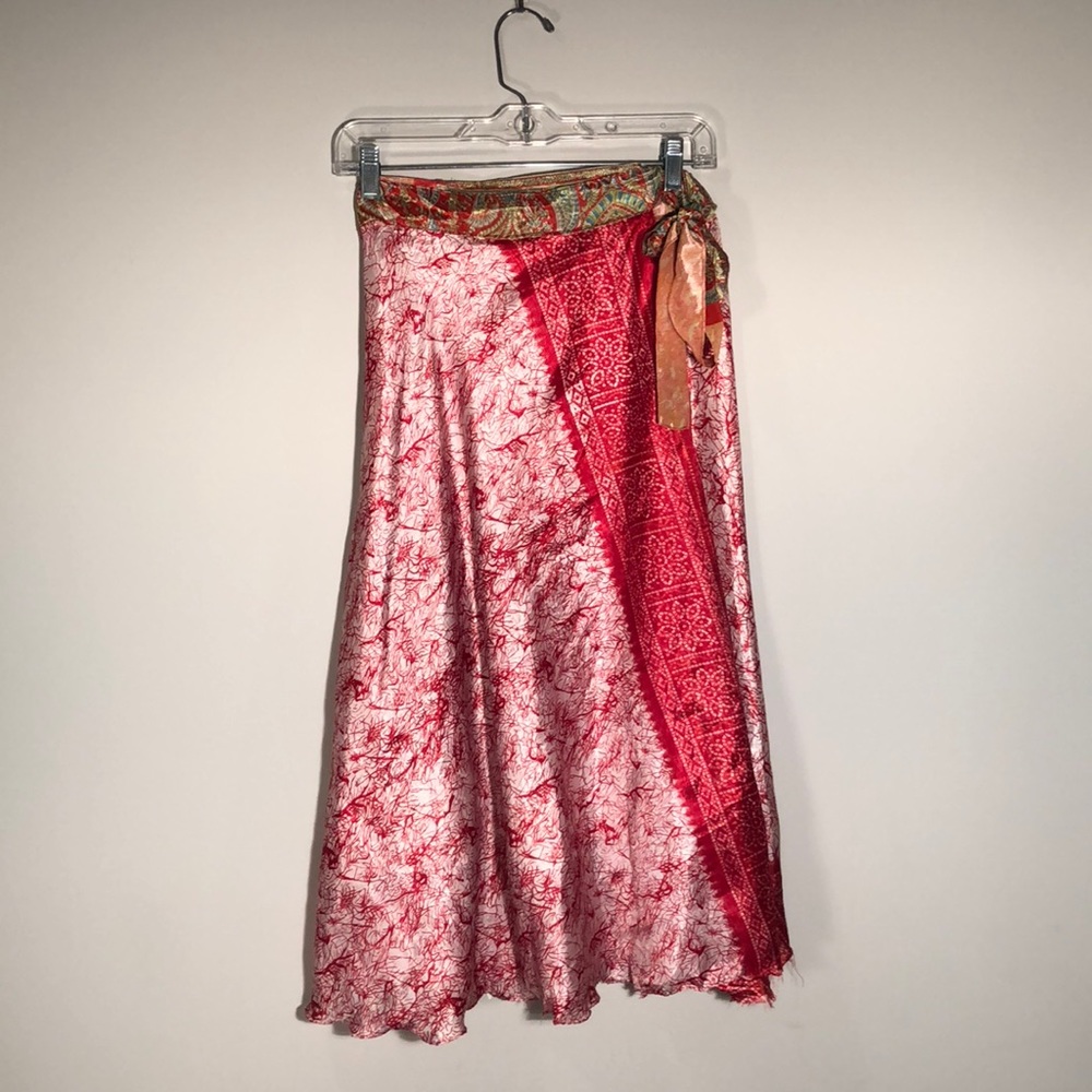 Handmade Satin Wrap Skirt